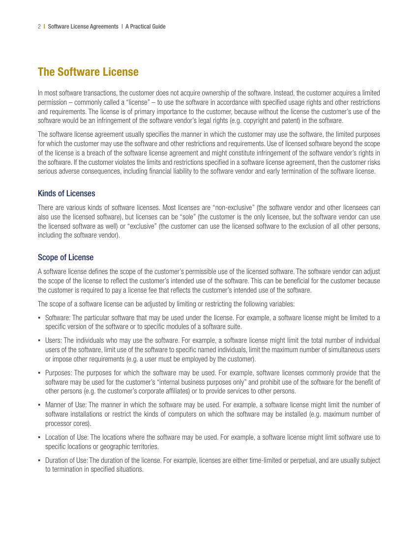 Software Licenses Practical Guide BLG
